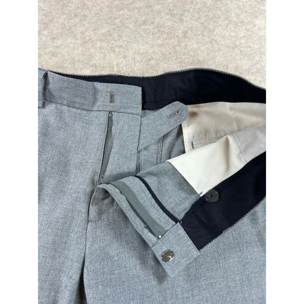 J. Crew Factory Men's Bedford Light Gray Dress Pants Size 34x30 (35x27.5)